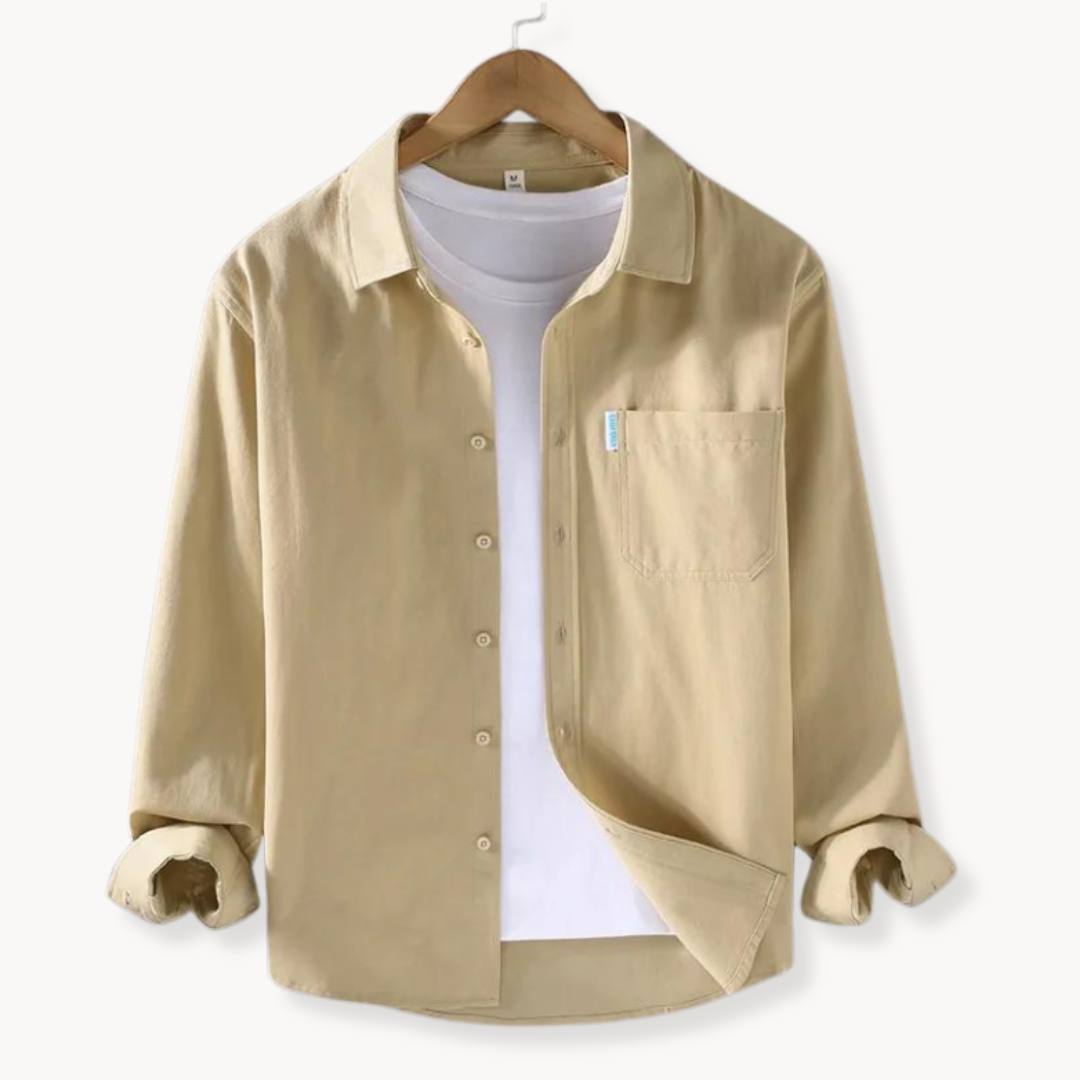 Camisa Hombre Clásica Algodón Cómoda