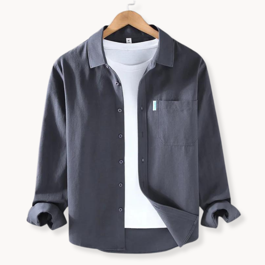 Camisa Hombre Clásica Algodón Cómoda