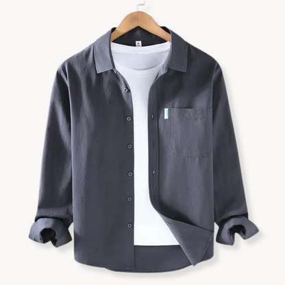 Camisa Hombre Clásica Algodón Cómoda