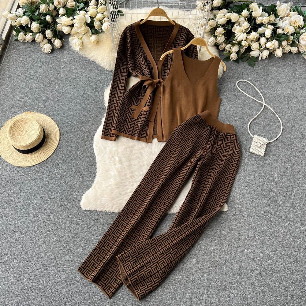 Traje de punto cálido de mujer - Vestiria