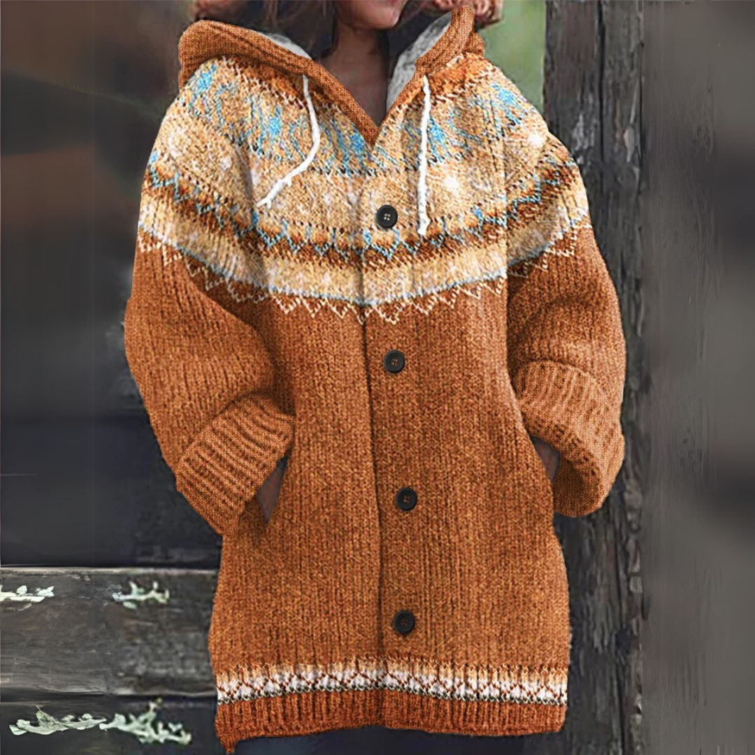 Chaquetón Mujer Invierno Acogedor Con Capucha