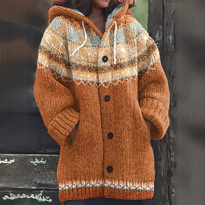 Chaquetón Mujer Invierno Acogedor Con Capucha