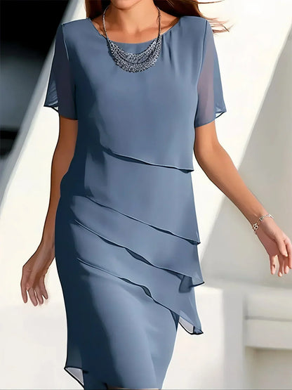 Vestido de Fiesta con Cintura Ceñida - Vestiria