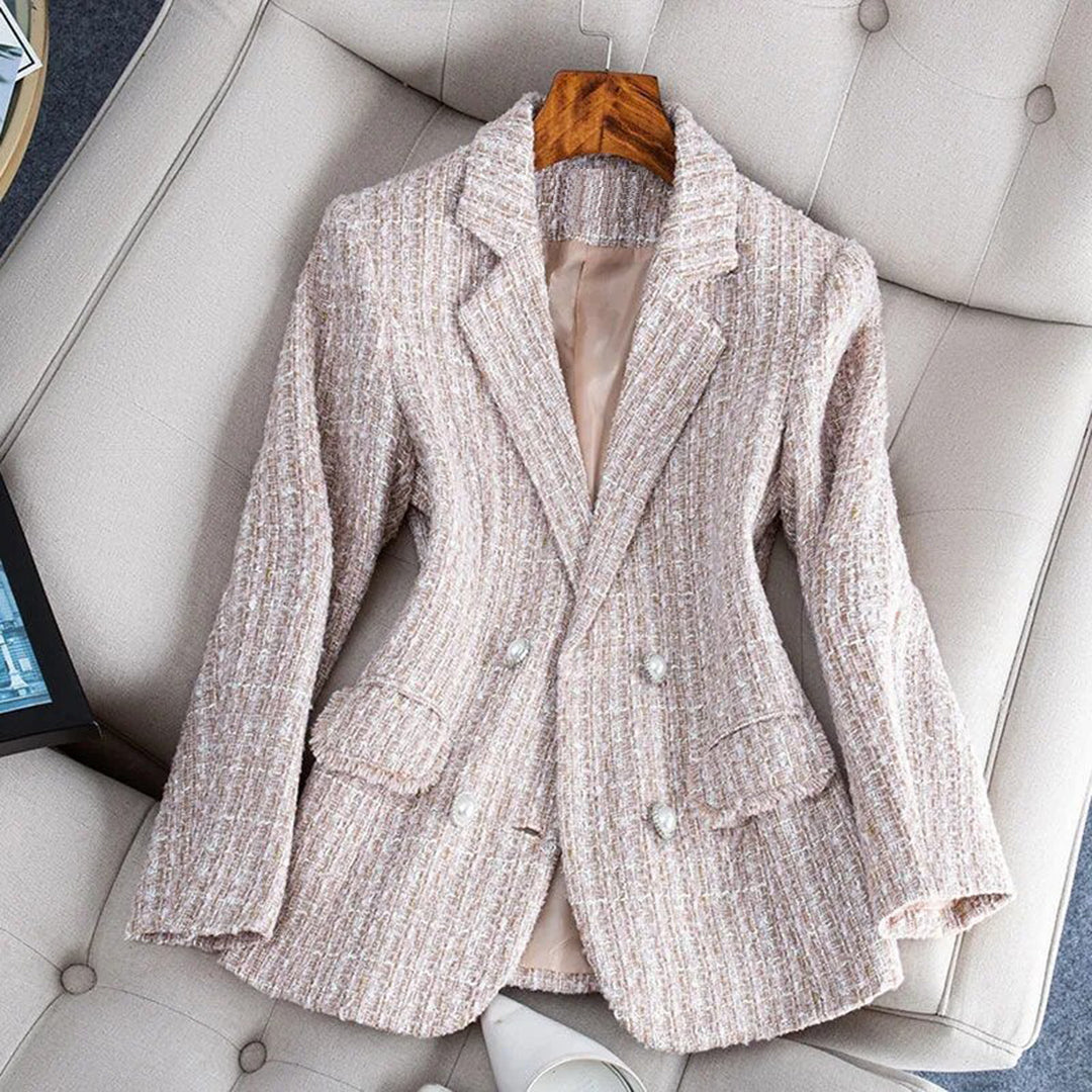 Chaquetilla Cuadros Elegante Mujer