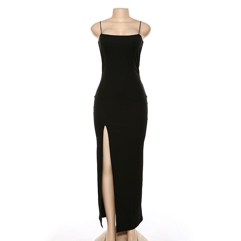 Vestido Largo Elegante con Escote