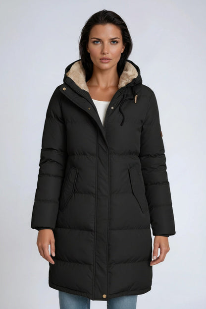 Chaquetón Invierno Mujer Forro Polar y Capucha