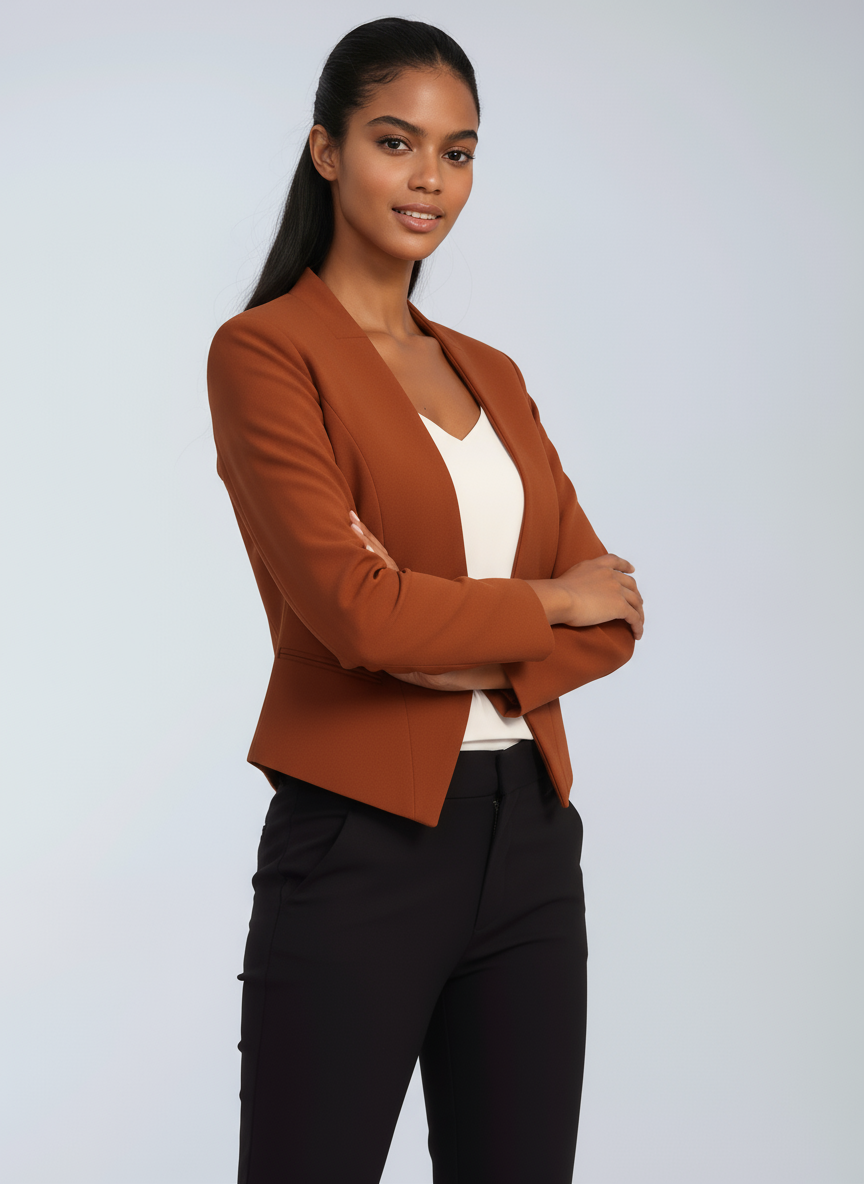 Chaquetilla Mujer Corte Clásico Elegante