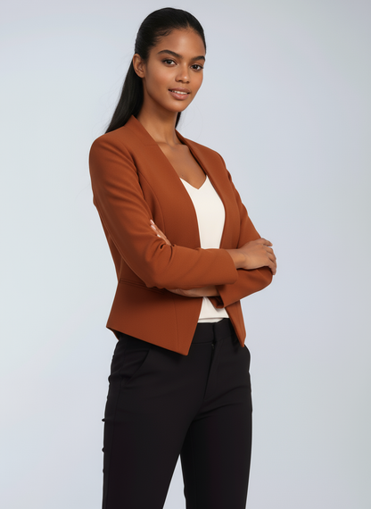 Chaquetilla Mujer Corte Clásico Elegante