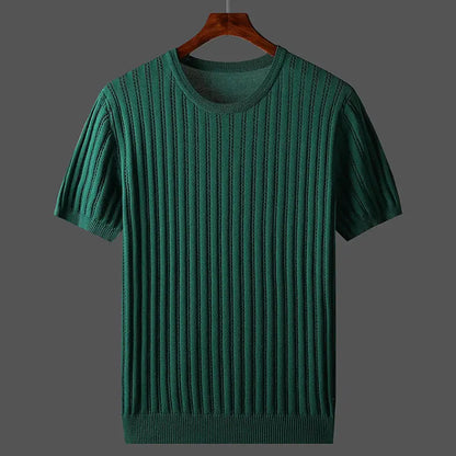 Camiseta manga corta algodón suave hombre