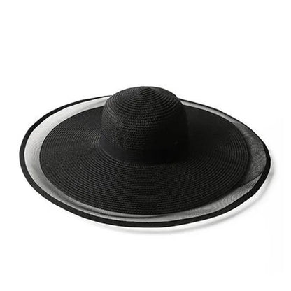 Sombrero Paja Clásico Ala Ancha Estilo Moda
