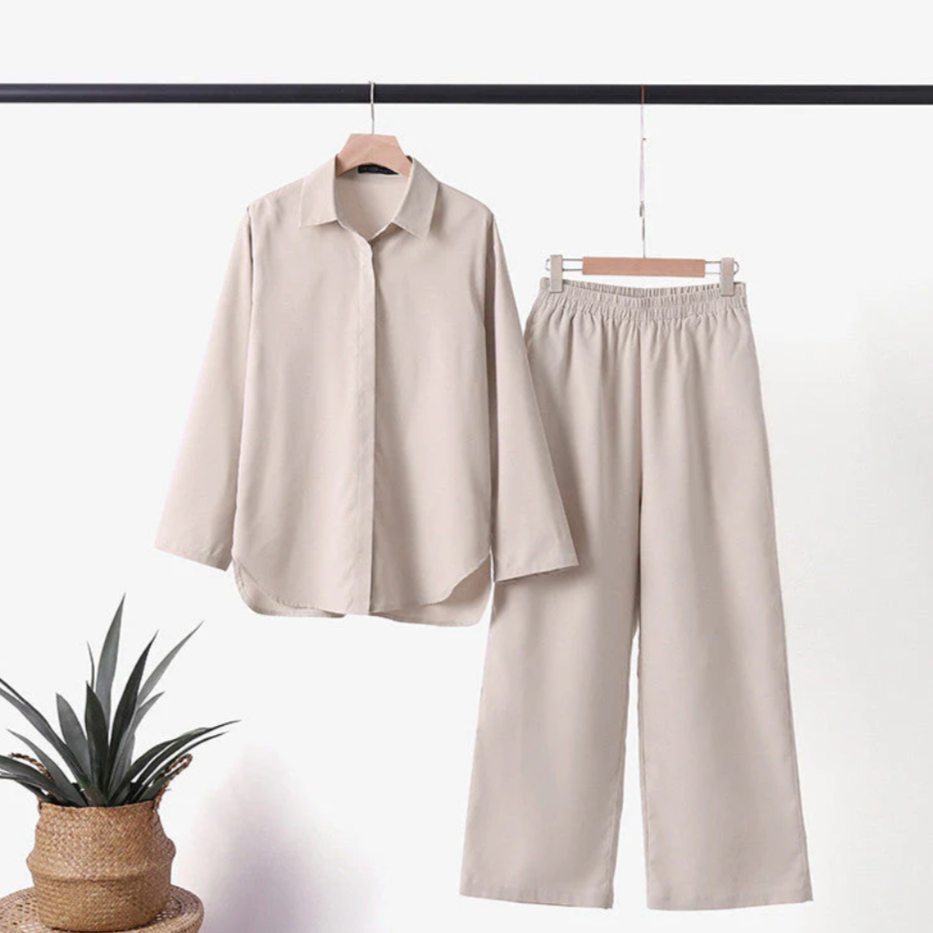 Conjunto mujer lino ligero y fresco - Vestiria