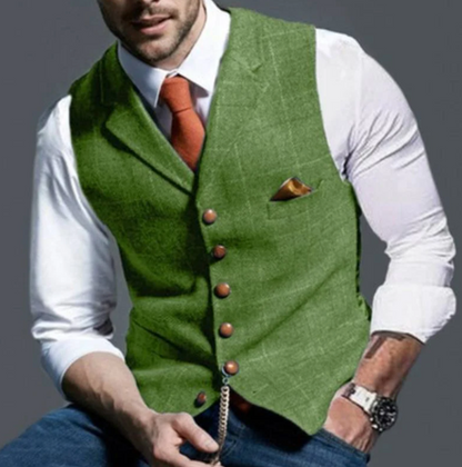 Chaleco Hombre Botones Clásico