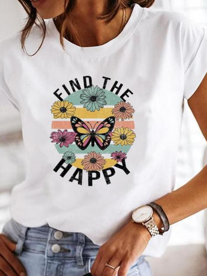 Camiseta Estilo Verano Diseño Colorido