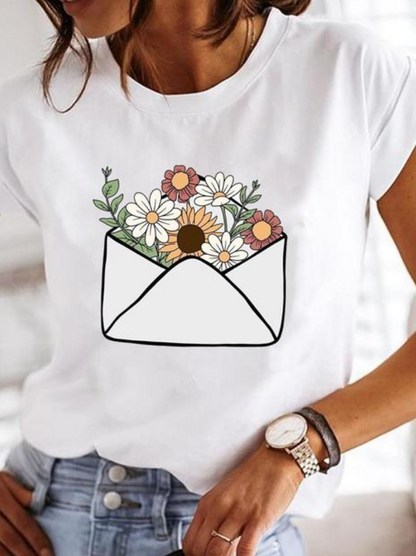 Camiseta Estilo Verano Diseño Colorido