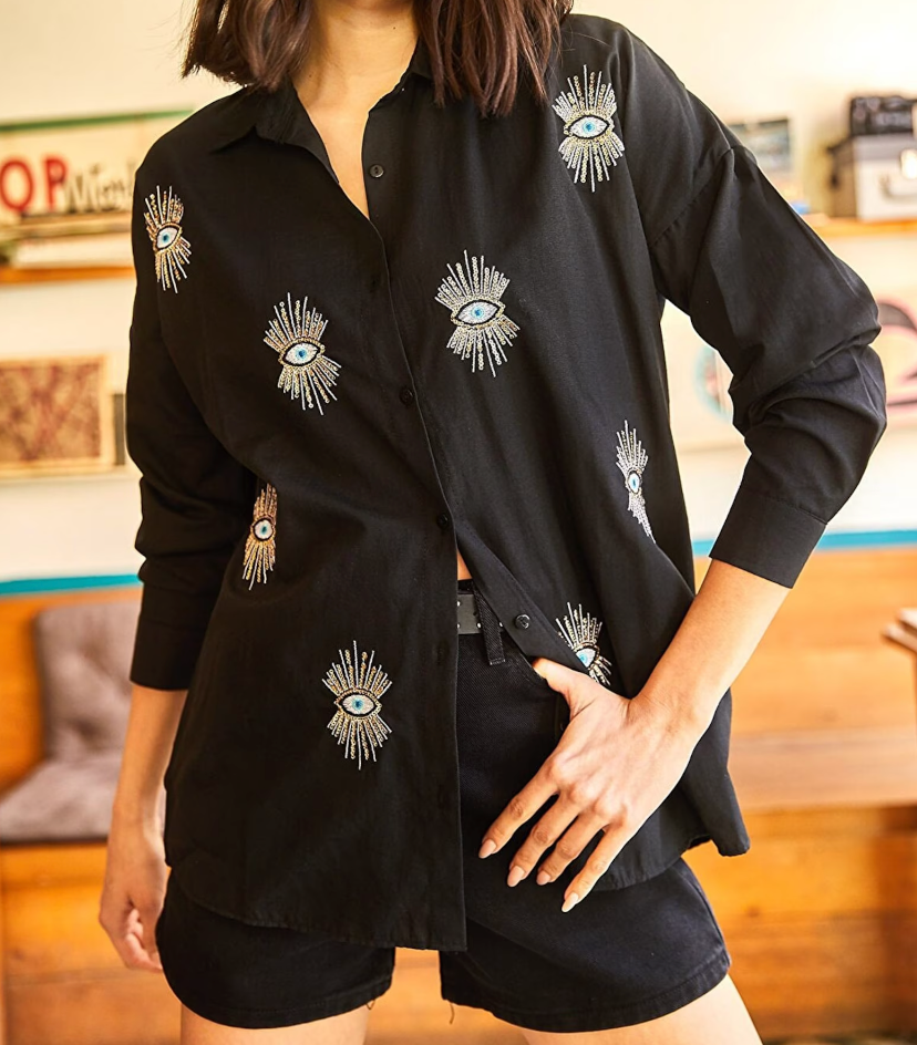 Blusa Mujer Estampado Diseño Ojos Originales