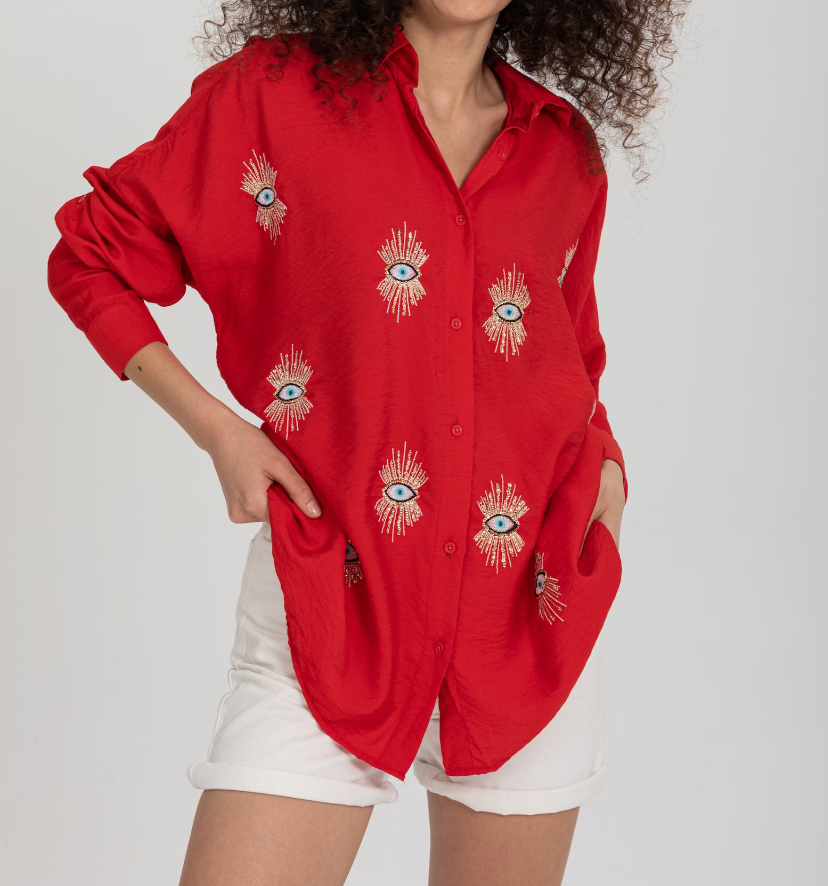 Blusa Mujer Estampado Diseño Ojos Originales