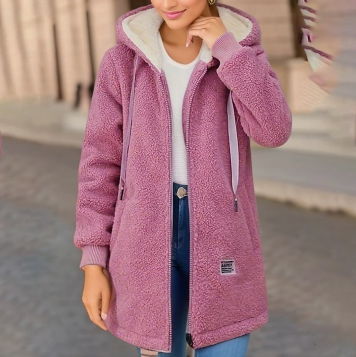 Chaqueta Mujer Forro Polar Abrigada y Elegante