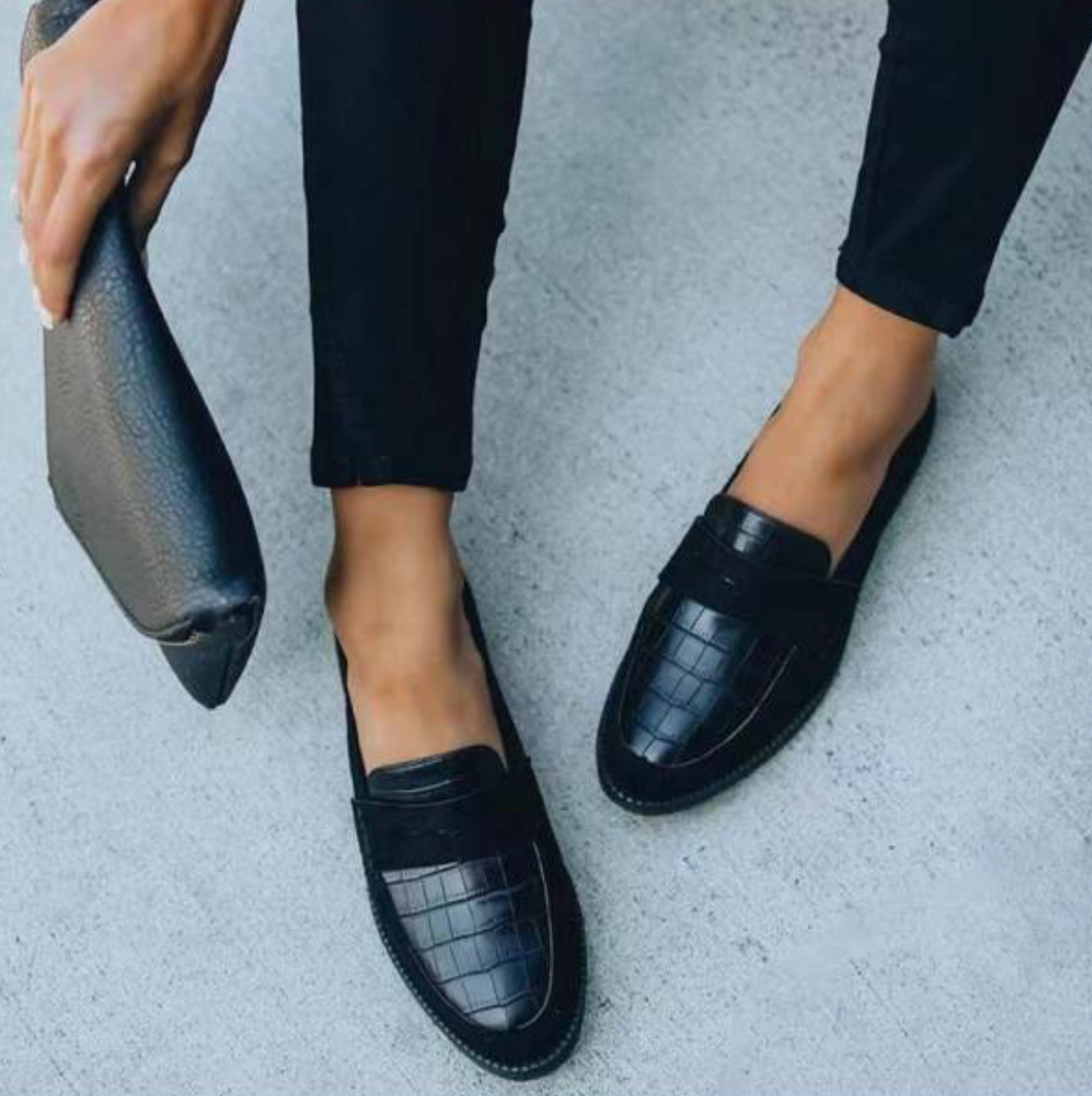 Mocasines Mujer Estampado Exótico Elegantes