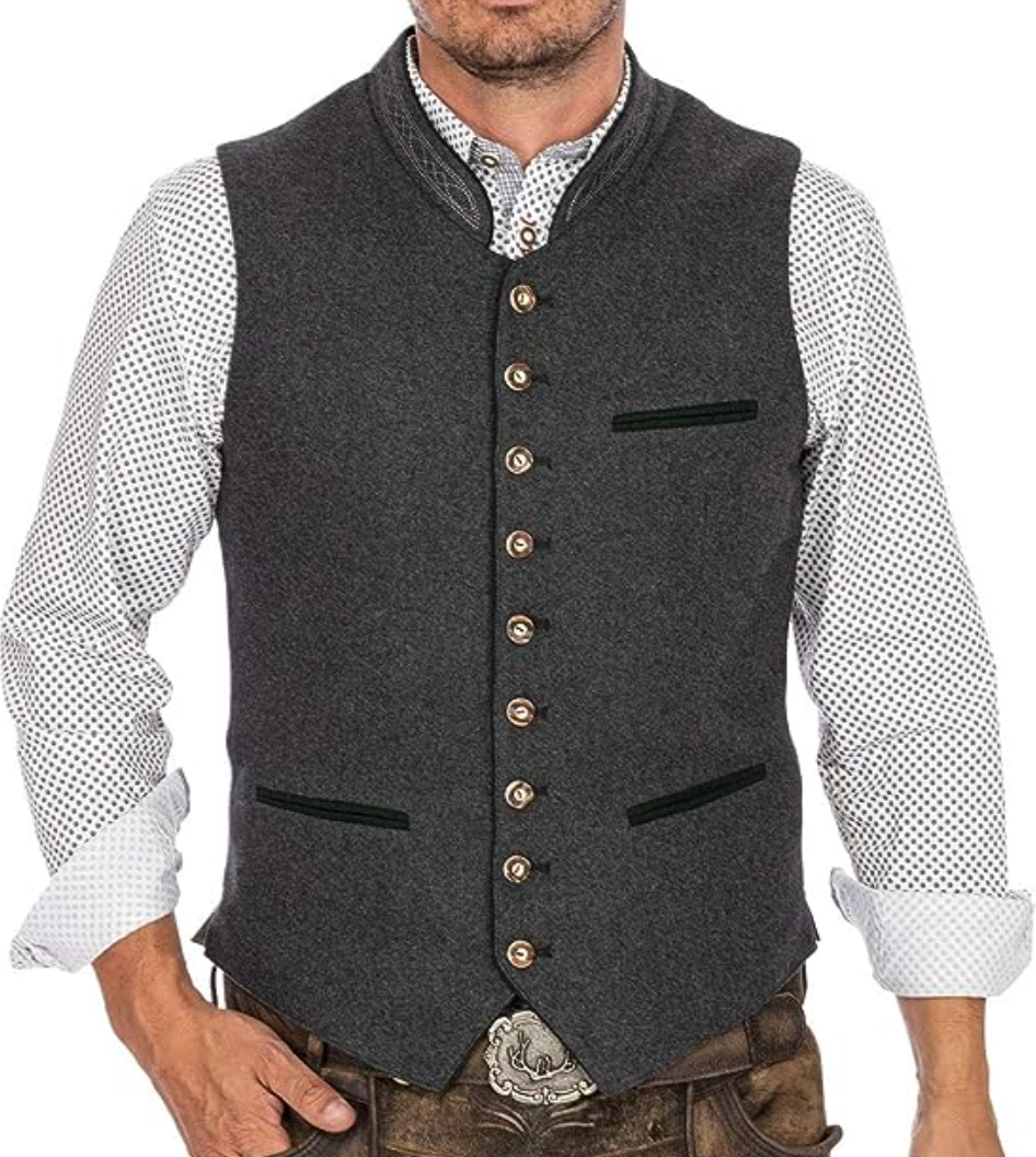 Chaleco Cuero Clásico Hombre - Vestiria