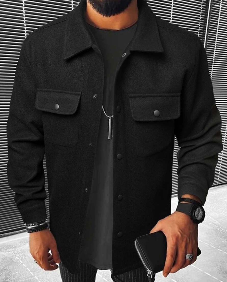 Chaquetón casual con bolsillos laterales - Vestiria