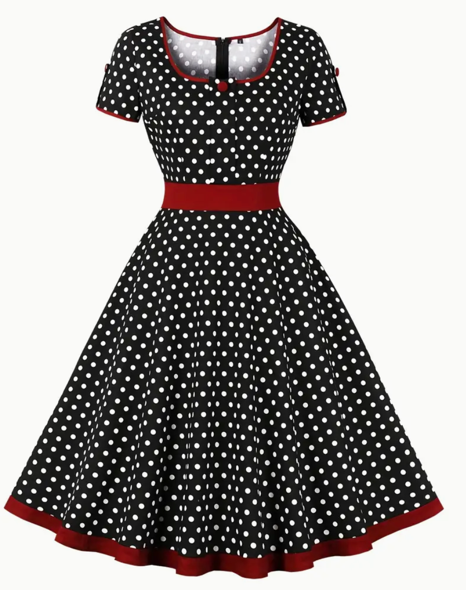 Vestido Floral Estilo Retro Femenino - Vestiria