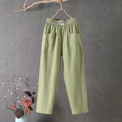 Pantalón Lino Elástico Comfy - Vestiria