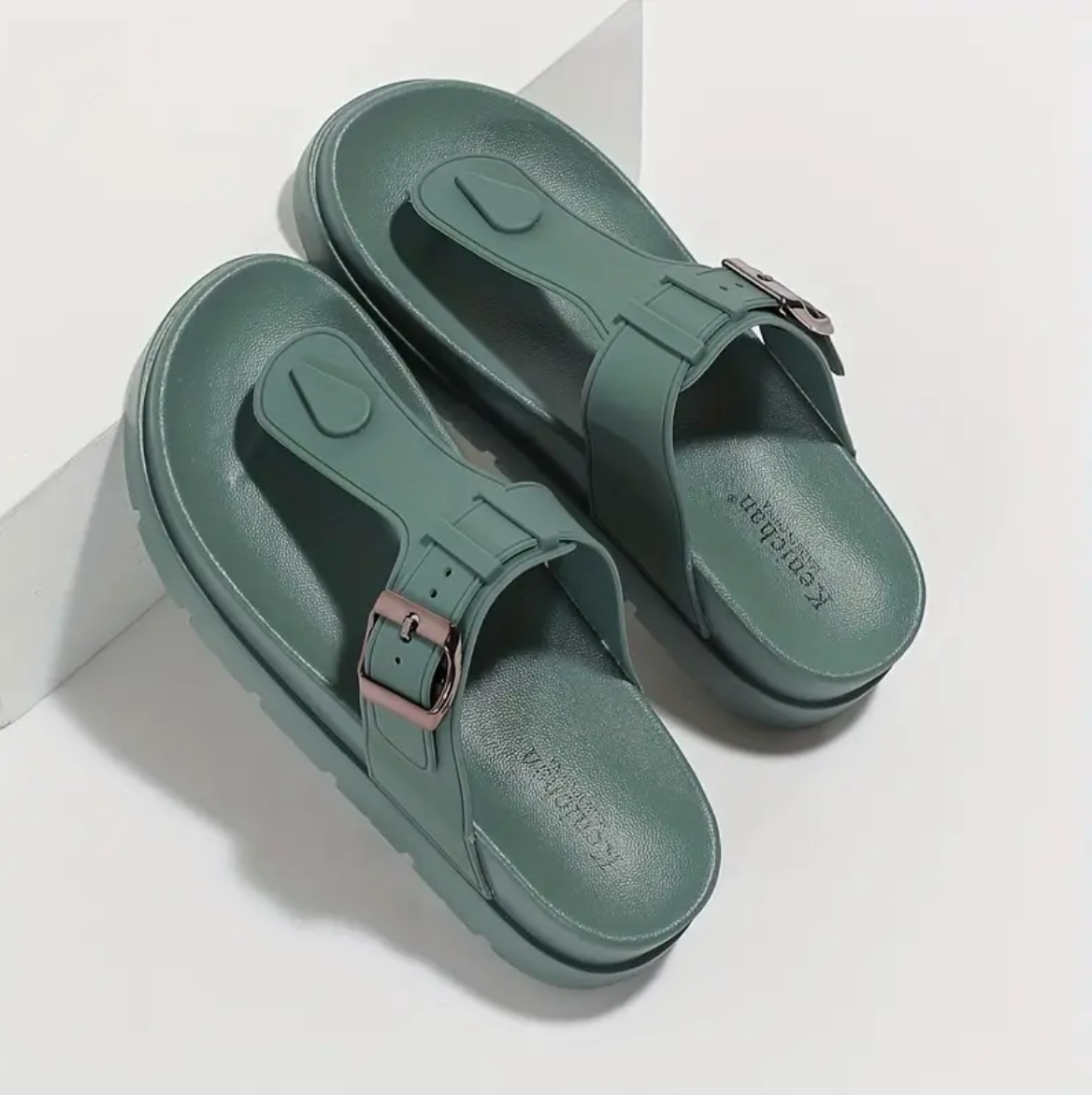Chanclas cómodas de un solo color - Vestiria