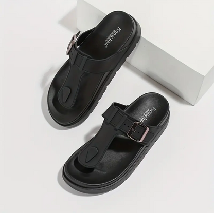 Chanclas cómodas de un solo color