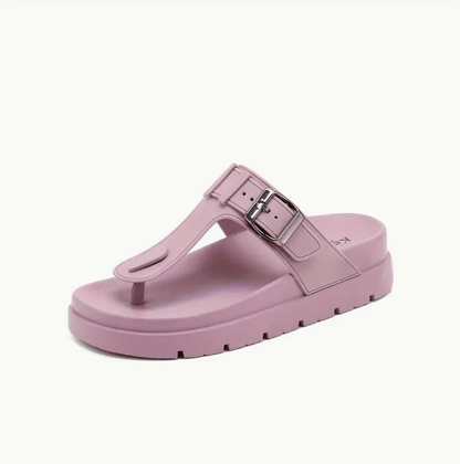 Chanclas cómodas de un solo color