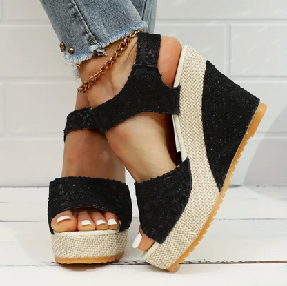 Sandalias de Cuña Clásicas y Elegantes