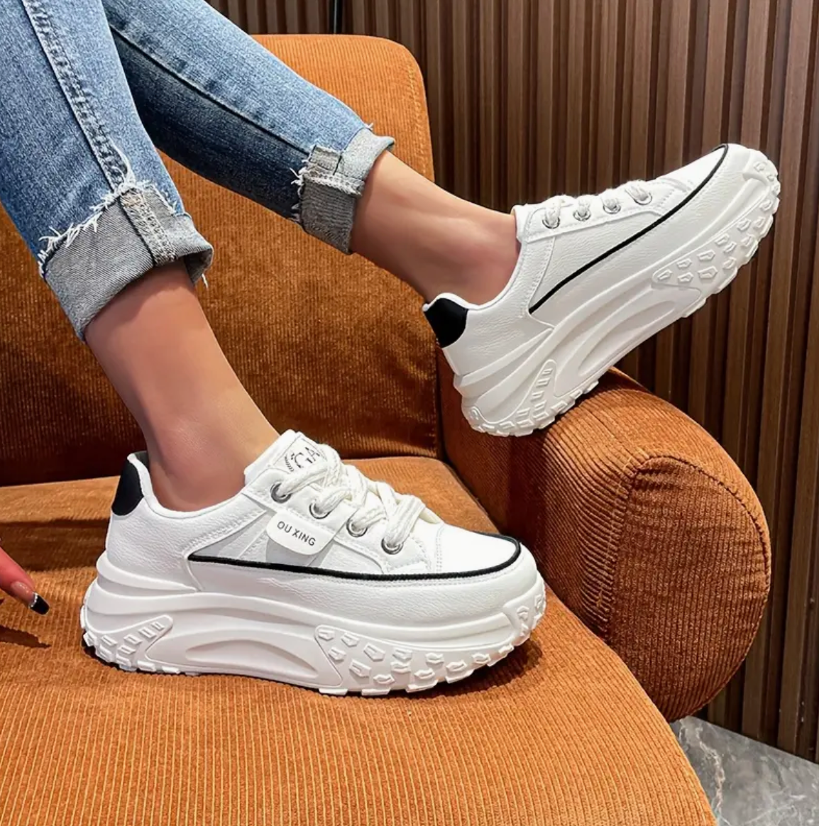 Zapatillas Deportivas Mujer Color Plano - Vestiria
