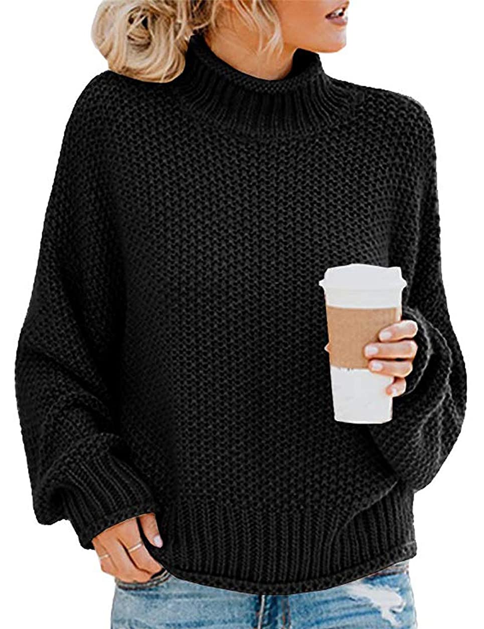 Sudadera de punto cálido y acogedora