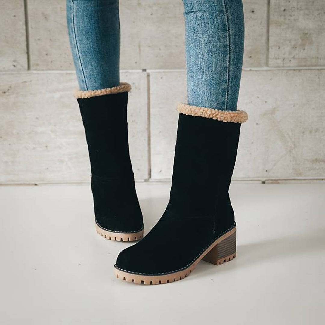 Botas Mujer Invierno Tacón Alto Caliente - Vestiria