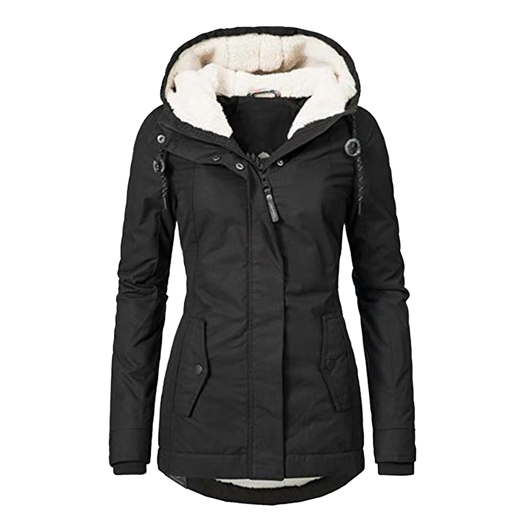 Abrigo Invierno Mujer Capucha Acogedor