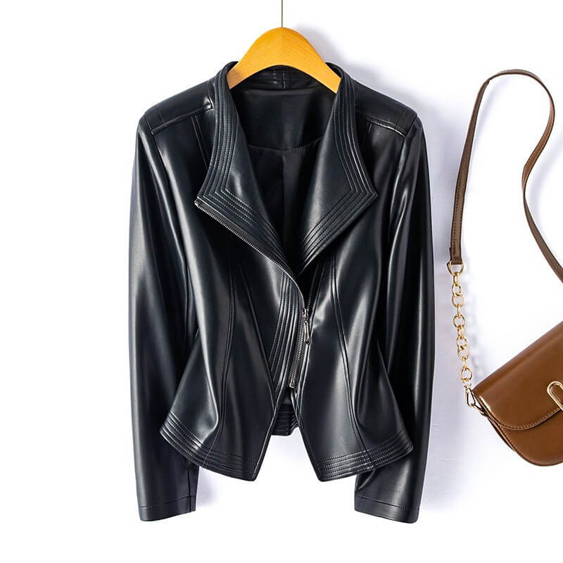 Chaquetón Mujer Piel Sintética Elegante