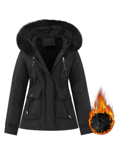 Chaqueta Invierno Mujer Piel Ajustable