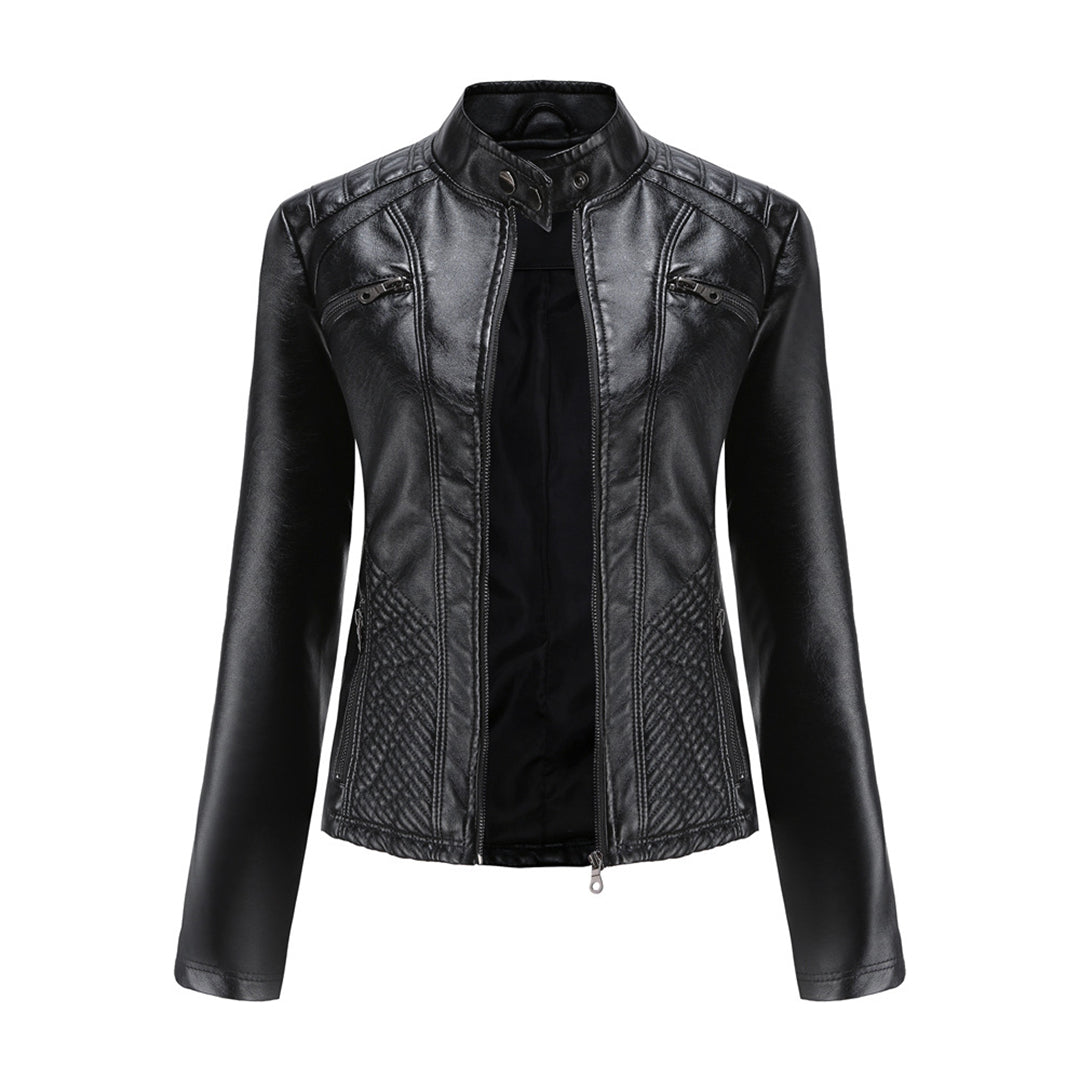 Chaqueta Cuero Mujer Estilo Rebelde - Vestiria