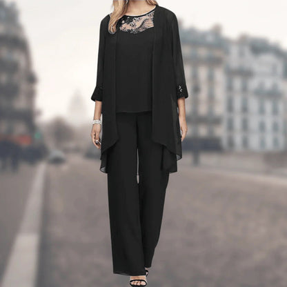 Conjunto de tres piezas Chic y Elegante - Vestiria