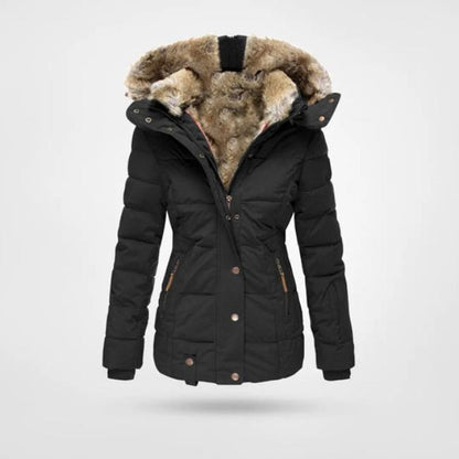 Abrigo Invierno Piel Mujer Cálido