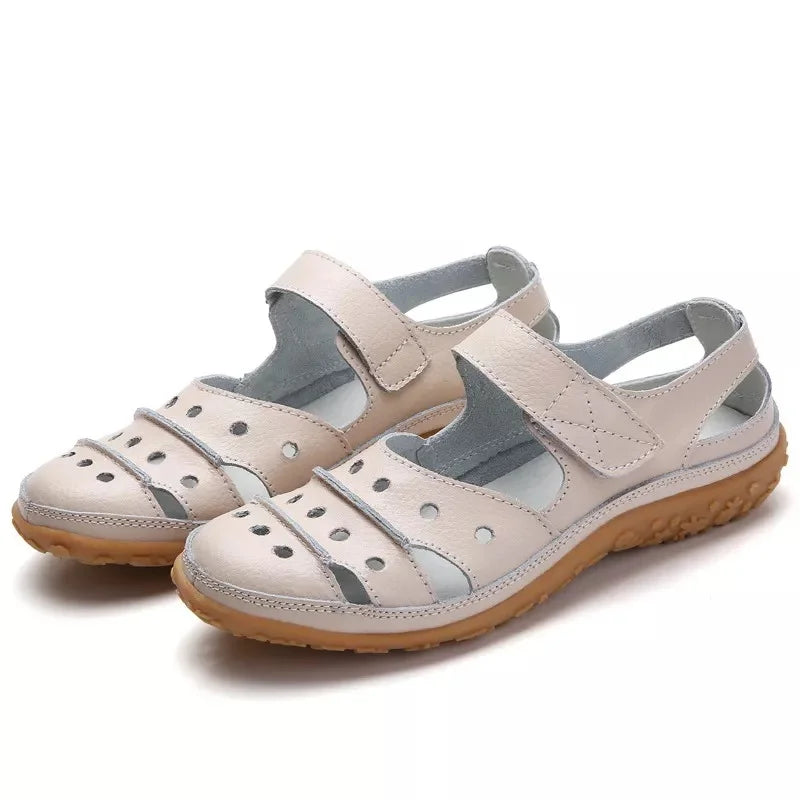 Sandalias de primavera cómodas con cierre práctico