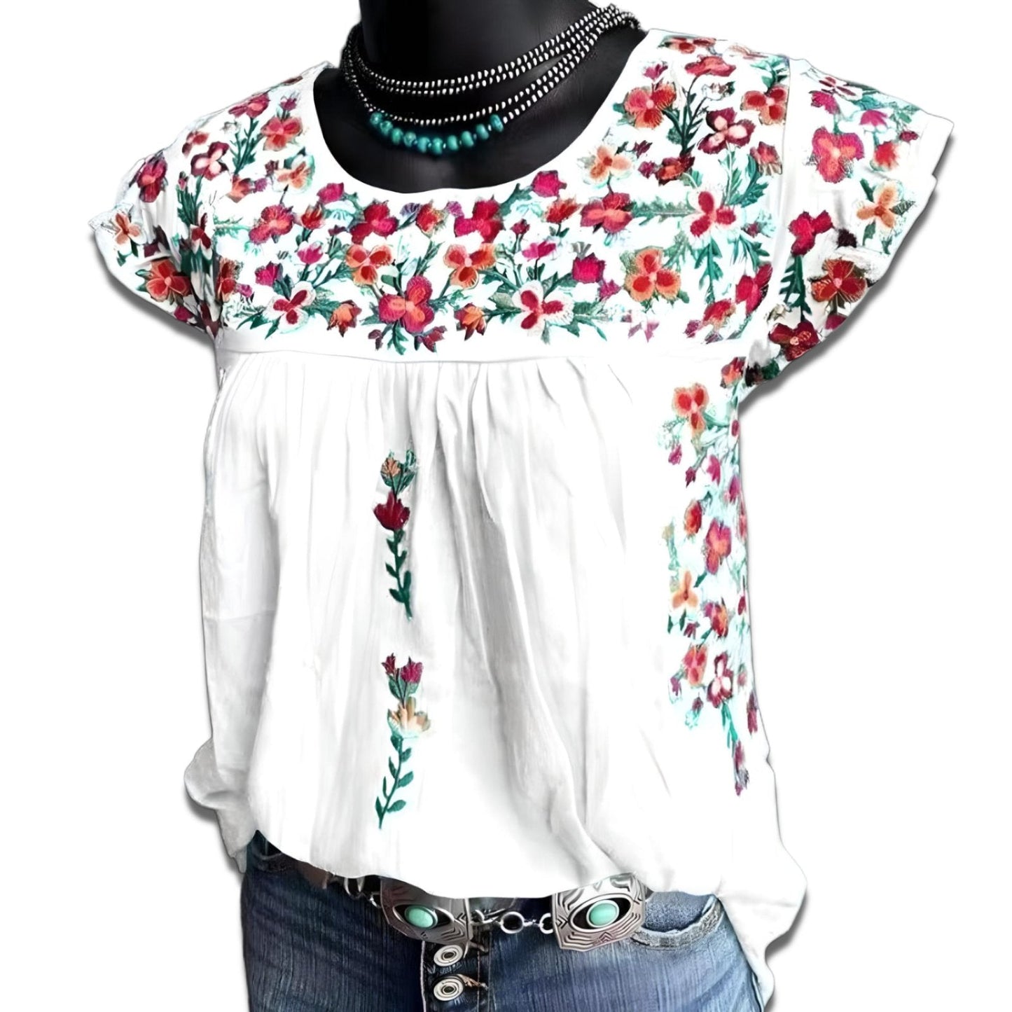 Blusa Flor Elegante