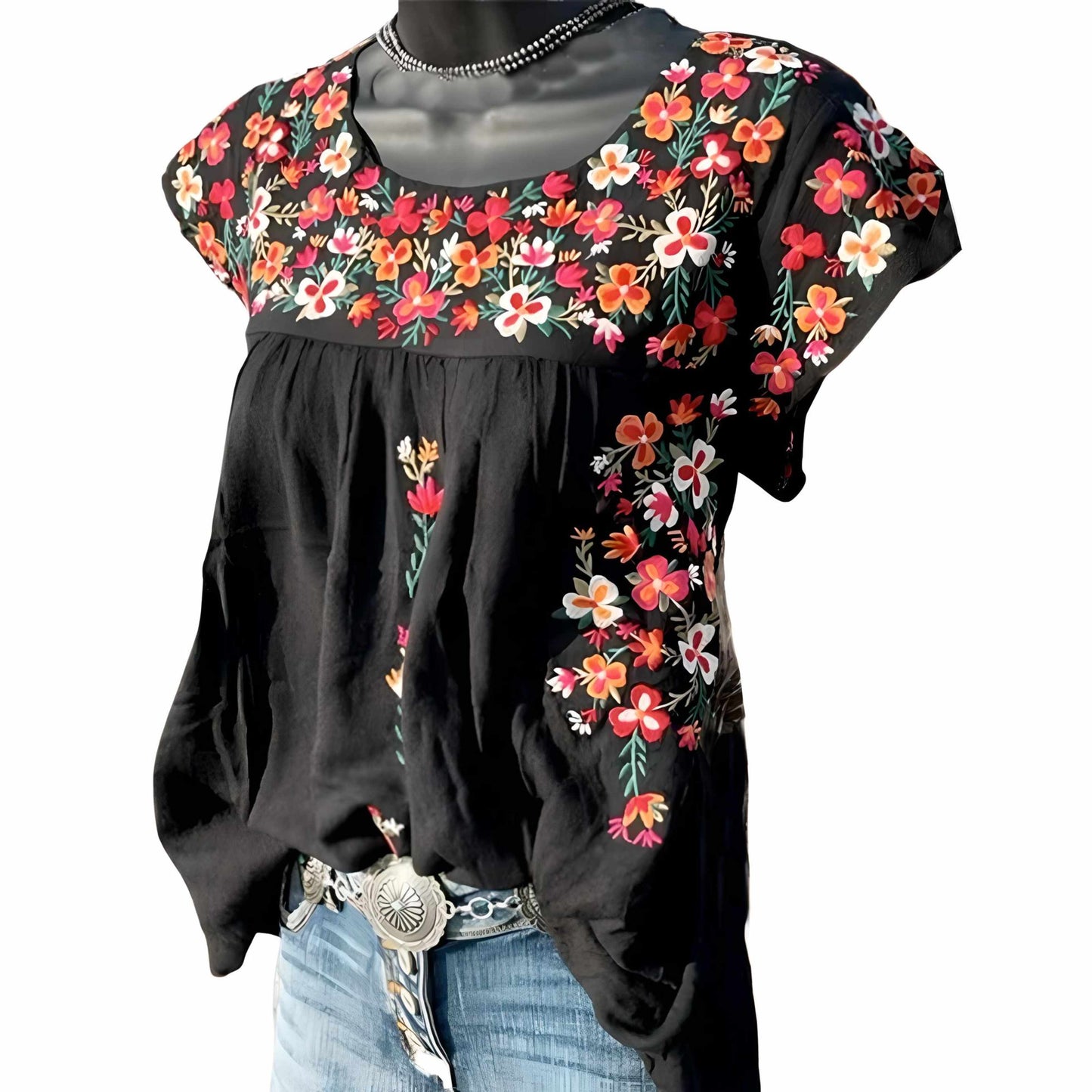 Blusa Flor Elegante