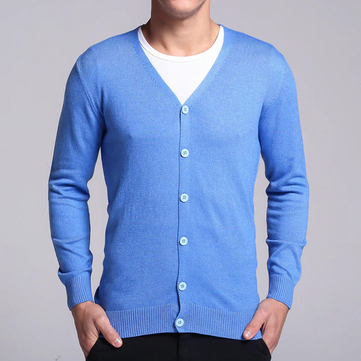 Chaqueta Hombre Clásica Cuello Pico