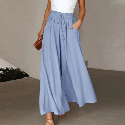 Pantalones anchos frescos para mujer verano