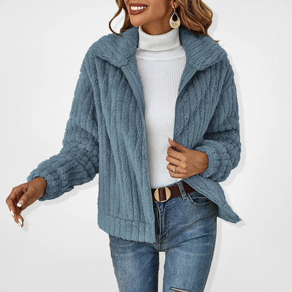 Chaquetilla Teddy Abrigada Cremallera Corta