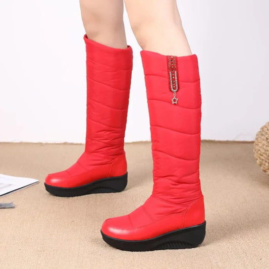 Botas Invierno Cuña Altas Mujer - Vestiria