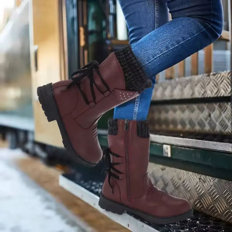 Botas Nieve Impermeables Canela