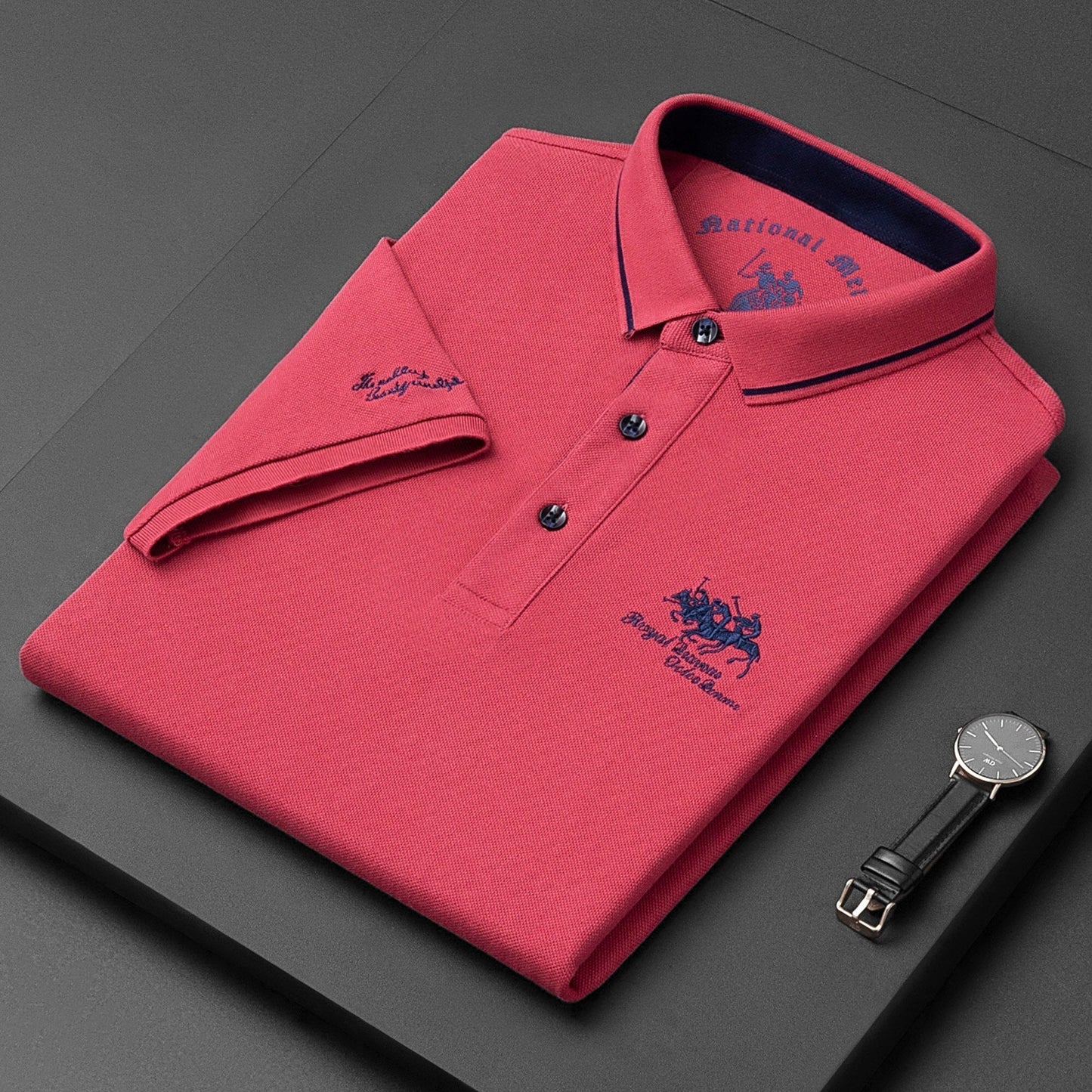 Camisa Polo Clásica Hombre Bordada