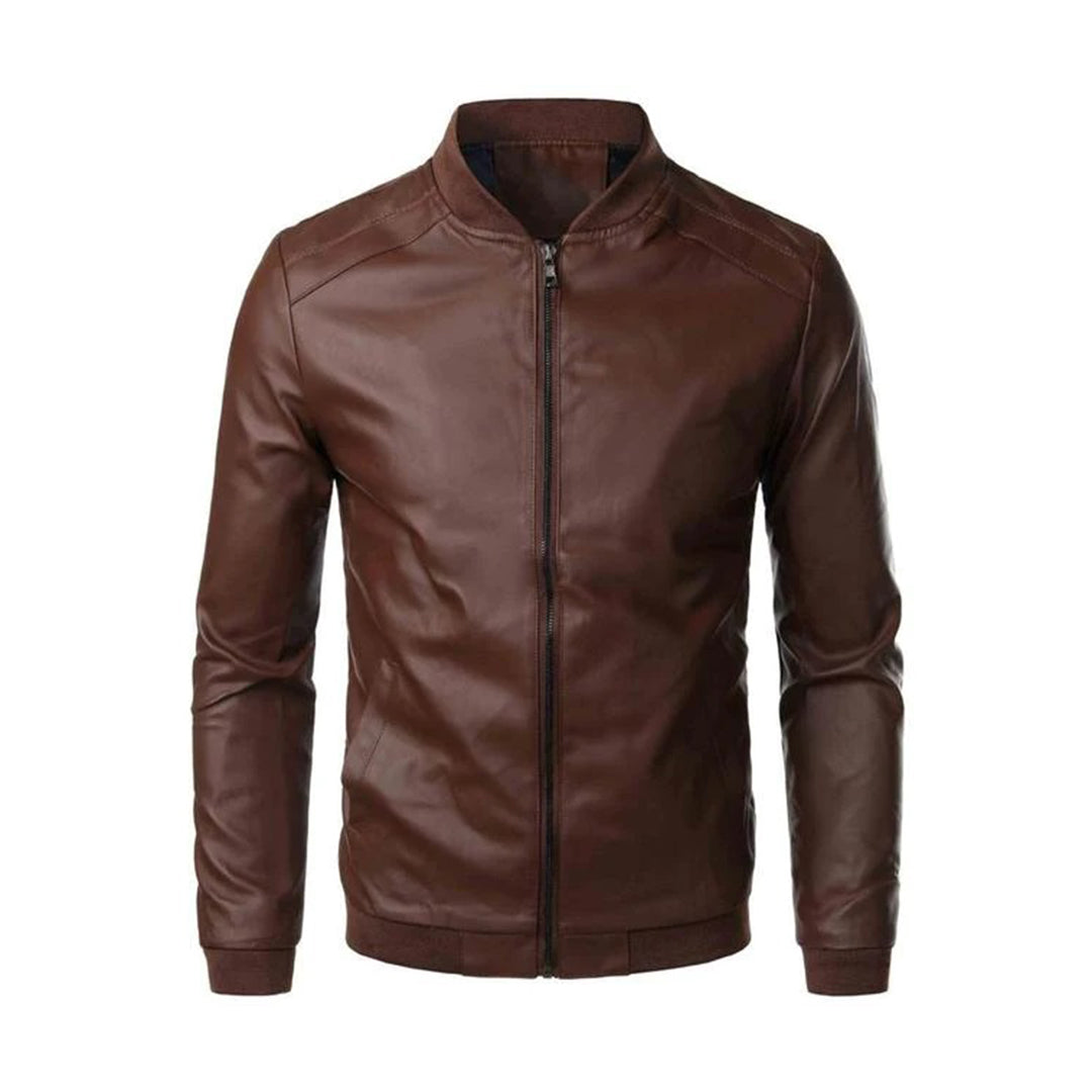 Chaqueta Cuero Hombre Resistente Deportiva - Vestiria