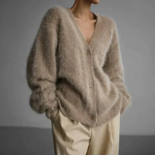 Cárdigan Mujer Escote V Botones Elegante - Vestiria
